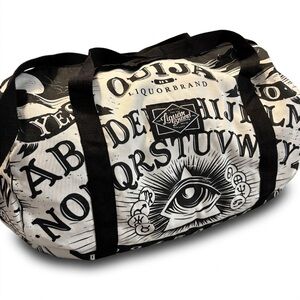Liquor Brand Ouija Spirit Board Duffel Bag Gothic Occult All-Seeing Eye 20"